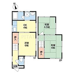 向Ｙ戸建 1階3DKの間取り