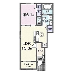 クラール西庄Ａ 1階/101