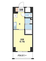SAISEI RESIDENCE KITAMACHI 1Kの間取図画像