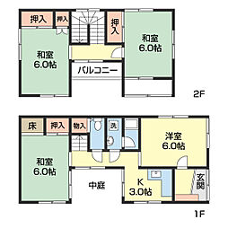 和歌浦東3丁目5-15K戸建 2階4Kの間取り