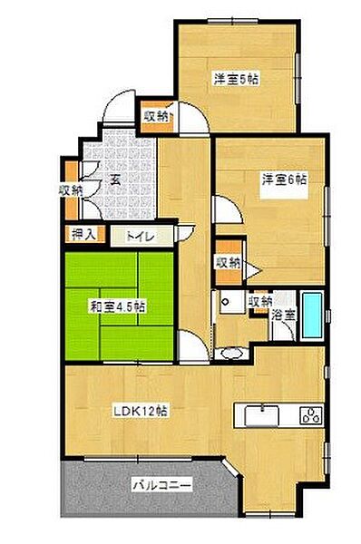 兵庫県姫路市久保町(賃貸マンション3LDK・9階・67.36㎡)の写真 その2