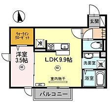 兵庫県姫路市広畑区正門通２丁目（賃貸アパート1LDK・2階・34.76㎡） その2