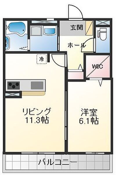 兵庫県姫路市別所町別所(賃貸アパート1LDK・1階・40.33㎡)の写真 その2