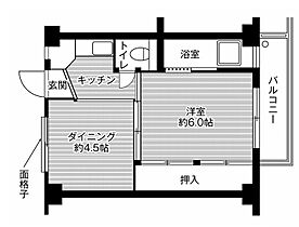 兵庫県姫路市飾磨区今在家２丁目（賃貸マンション1DK・4階・28.98㎡） その2