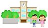 周辺：羽犬塚小学校 730m
