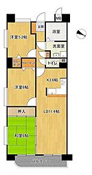 アーバンパレス諏訪野 3LDKの間取図画像