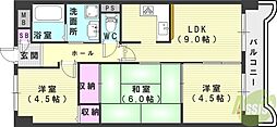 セラヴィ 3LDKの間取図画像