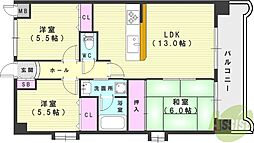 セラヴィ 3LDKの間取図画像