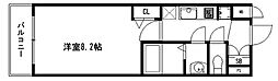 ベラジオ京都一乗寺2 1Kの間取図画像