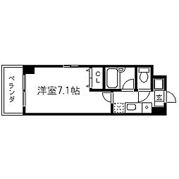 エクセレント御所西 1Kの間取図画像