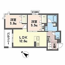 ShaMaisonOTKIZUMIOTSU  ｜ 大阪府泉大津市昭和町（賃貸マンション2LDK・2階・60.14㎡） その2