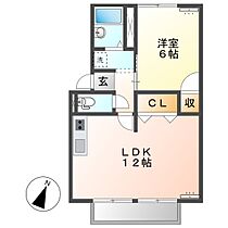 プレジール林  ｜ 岡山県都窪郡早島町早島（賃貸アパート1LDK・2階・41.09㎡） その2