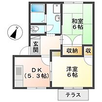 コーポ天城  ｜ 岡山県倉敷市藤戸町天城（賃貸アパート2K・1階・40.55㎡） その2