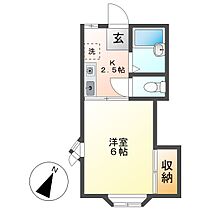 ロマーナ中庄  ｜ 岡山県倉敷市中庄（賃貸アパート1K・2階・20.28㎡） その2