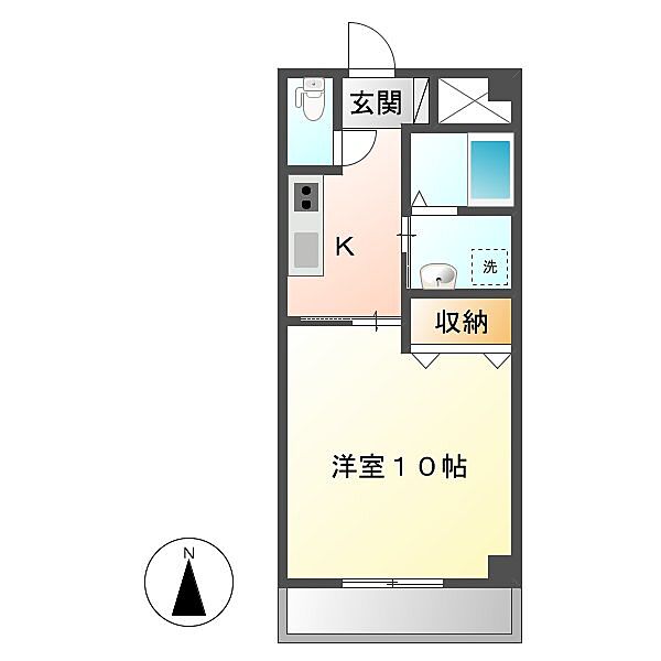 フジパレス ｜岡山県倉敷市水江(賃貸マンション1K・3階・32.00㎡)の写真 その2