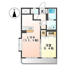 ディアコート清音  ｜ 岡山県総社市清音上中島（賃貸マンション1LDK・2階・41.31㎡） その2