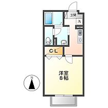 岡山県倉敷市西中新田（賃貸アパート1K・2階・26.71㎡） その2