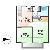 岡山県総社市清音上中島（賃貸アパート2K・2階・35.91㎡） その2