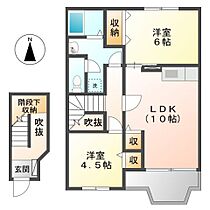 岡山県都窪郡早島町前潟（賃貸アパート2LDK・2階・58.12㎡） その2