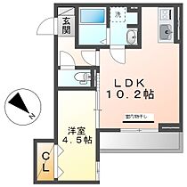 岡山県倉敷市老松町4丁目（賃貸アパート1LDK・3階・36.07㎡） その2