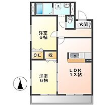 岡山県倉敷市笹沖（賃貸マンション2LDK・3階・56.31㎡） その2