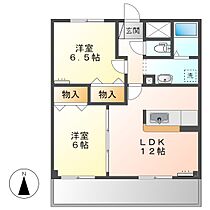 岡山県倉敷市笹沖（賃貸マンション2LDK・1階・55.55㎡） その2