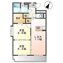 グランツ川辺  ｜ 岡山県倉敷市真備町川辺（賃貸マンション2LDK・4階・54.65㎡） その2