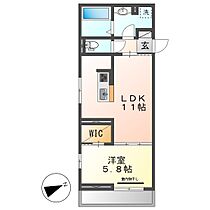 岡山県倉敷市中央2丁目（賃貸アパート1LDK・3階・41.68㎡） その2