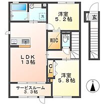 岡山県総社市中原（賃貸アパート2LDK・2階・67.38㎡） その2