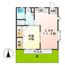 ピエンサ  ｜ 岡山県倉敷市二日市（賃貸アパート1LDK・1階・39.69㎡） その2