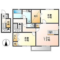 サンパティークII  ｜ 岡山県倉敷市川入（賃貸アパート2LDK・2階・73.26㎡） その2