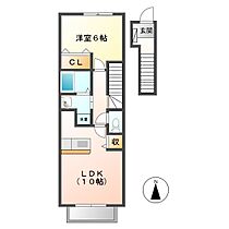 岡山県都窪郡早島町早島（賃貸アパート1LDK・2階・42.37㎡） その2