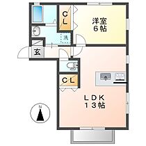 アルカンジュ平田  ｜ 岡山県倉敷市平田（賃貸アパート1LDK・2階・43.89㎡） その2