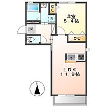 岡山県倉敷市西中新田（賃貸アパート1LDK・2階・42.17㎡） その2