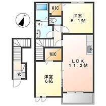 フォーラル真  ｜ 岡山県小田郡矢掛町小林（賃貸アパート2LDK・2階・57.57㎡） その2