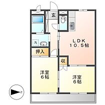 ビューハイツ吉備路  ｜ 岡山県総社市中央6丁目（賃貸マンション2LDK・5階・54.25㎡） その2