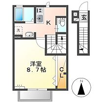 progress Ｂ  ｜ 岡山県倉敷市白楽町（賃貸アパート1K・2階・35.33㎡） その2