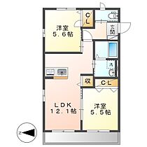 わかばI  ｜ 岡山県倉敷市藤戸町天城（賃貸アパート2LDK・2階・54.38㎡） その2