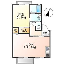 岡山県総社市井手（賃貸アパート1LDK・2階・46.75㎡） その2