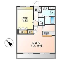 岡山県倉敷市大島（賃貸アパート1LDK・1階・45.36㎡） その2