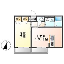 フロイデIII  ｜ 岡山県倉敷市中庄（賃貸アパート1LDK・1階・41.10㎡） その2