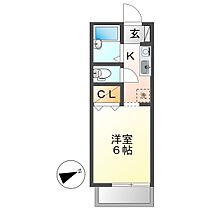 シャレード神田  ｜ 岡山県倉敷市神田1丁目（賃貸アパート1K・1階・20.04㎡） その2