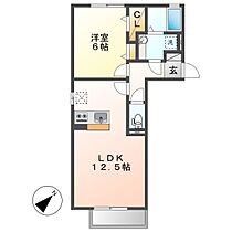 キャスバルＢ  ｜ 岡山県倉敷市連島中央3丁目（賃貸アパート1LDK・2階・43.74㎡） その2