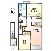 岡山県倉敷市東塚5丁目（賃貸アパート2LDK・2階・58.86㎡） その2