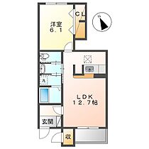 岡山県倉敷市連島町鶴新田（賃貸アパート1LDK・1階・46.03㎡） その2