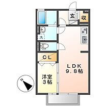 岡山県倉敷市亀島1丁目（賃貸アパート1LDK・2階・33.50㎡） その2