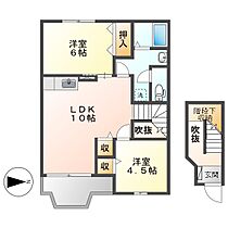 Ｃｒｅｓｔａｌｌ　ブルーベリー  ｜ 岡山県岡山市南区植松（賃貸アパート2LDK・2階・58.53㎡） その2