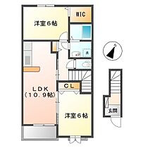 岡山県倉敷市連島町鶴新田（賃貸アパート2LDK・2階・57.21㎡） その2