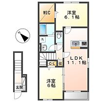 ヴィラ・ボナール  ｜ 岡山県倉敷市連島町鶴新田（賃貸アパート2LDK・2階・58.60㎡） その2