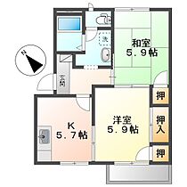 岡山県倉敷市神田3丁目（賃貸アパート2K・2階・42.98㎡） その2